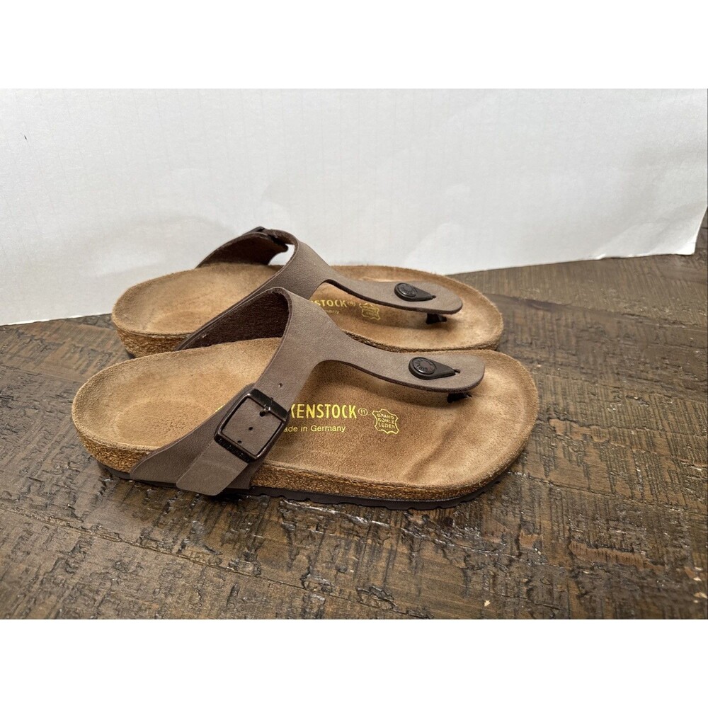 Birkenstock Women's Mocha Gizeh Thong Sandals Size 37 US 6 Worn Once